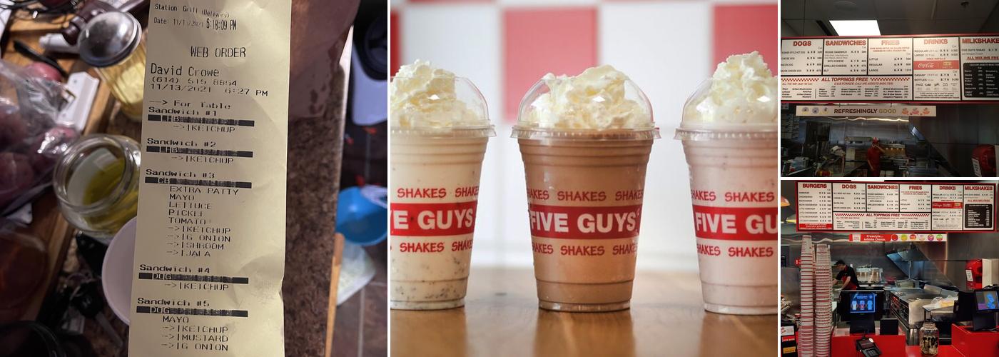 Five Guys Menu