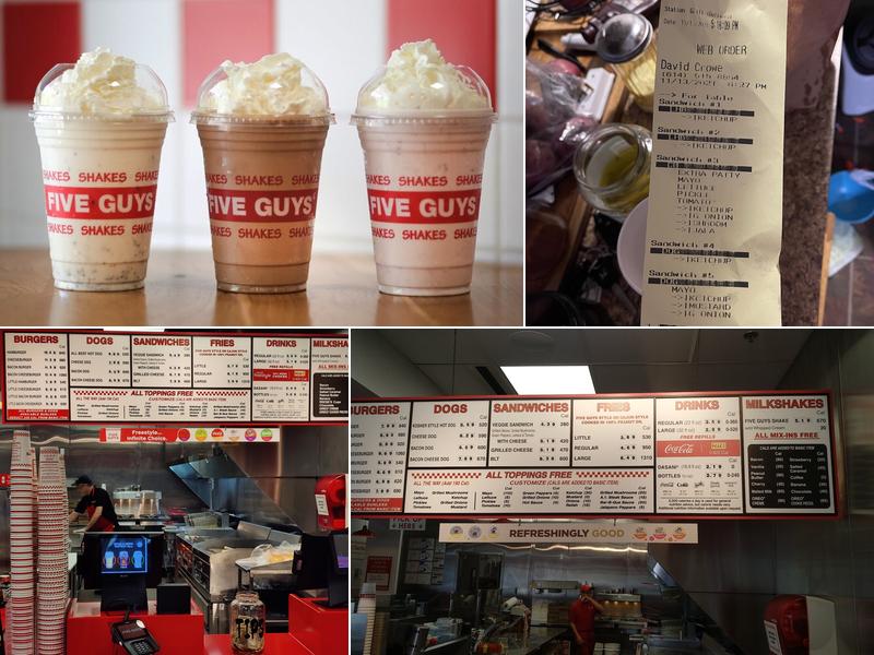 Five Guys Menu