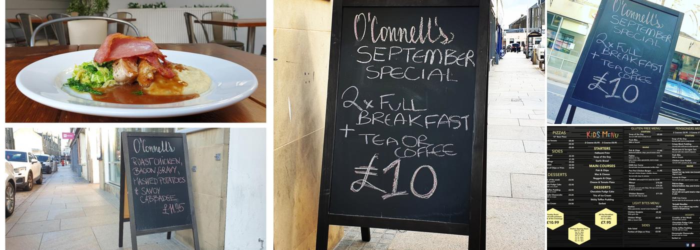 O'Connell's Bar and Diner Menu