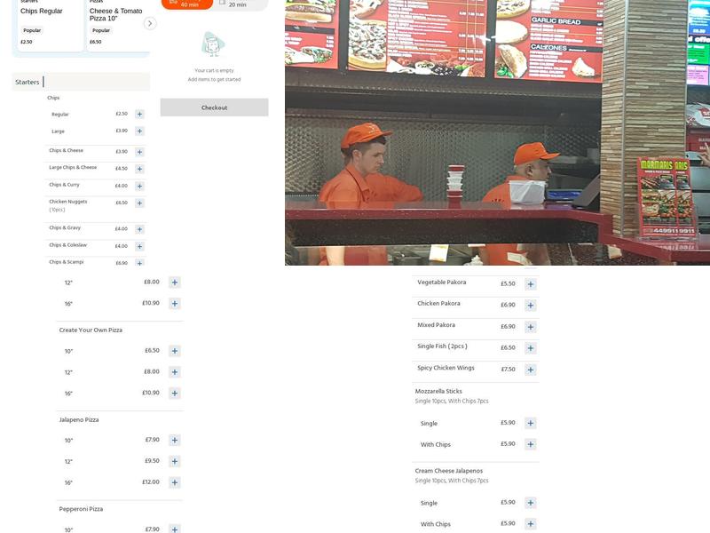 Marmaris Kebab And Pizza House Menu