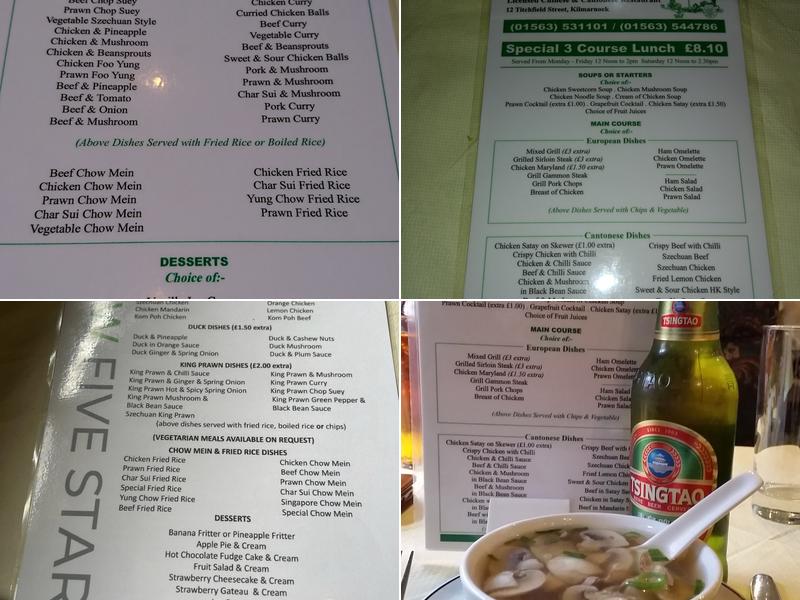 New Five Star Restaurant Menu