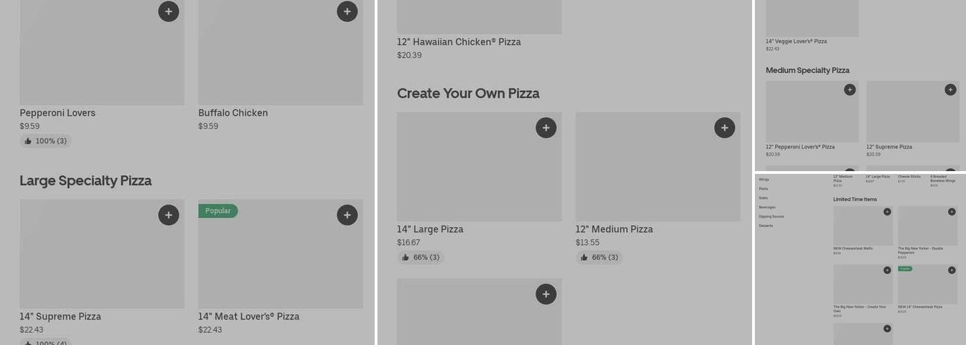 Pizza Hut Menu