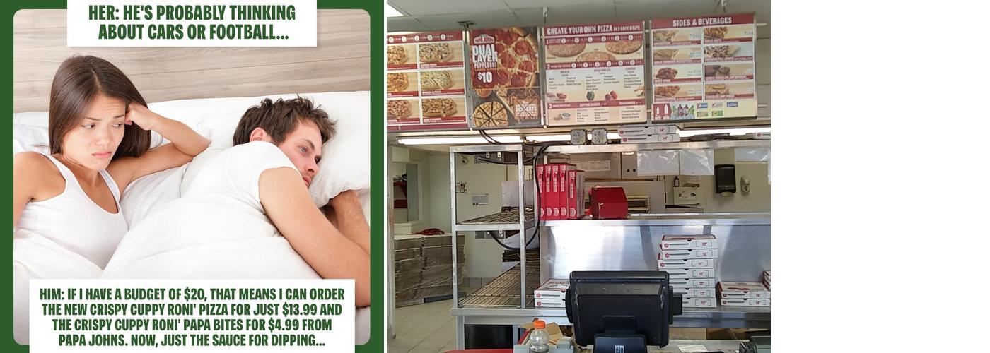 Papa Johns Pizza Menu