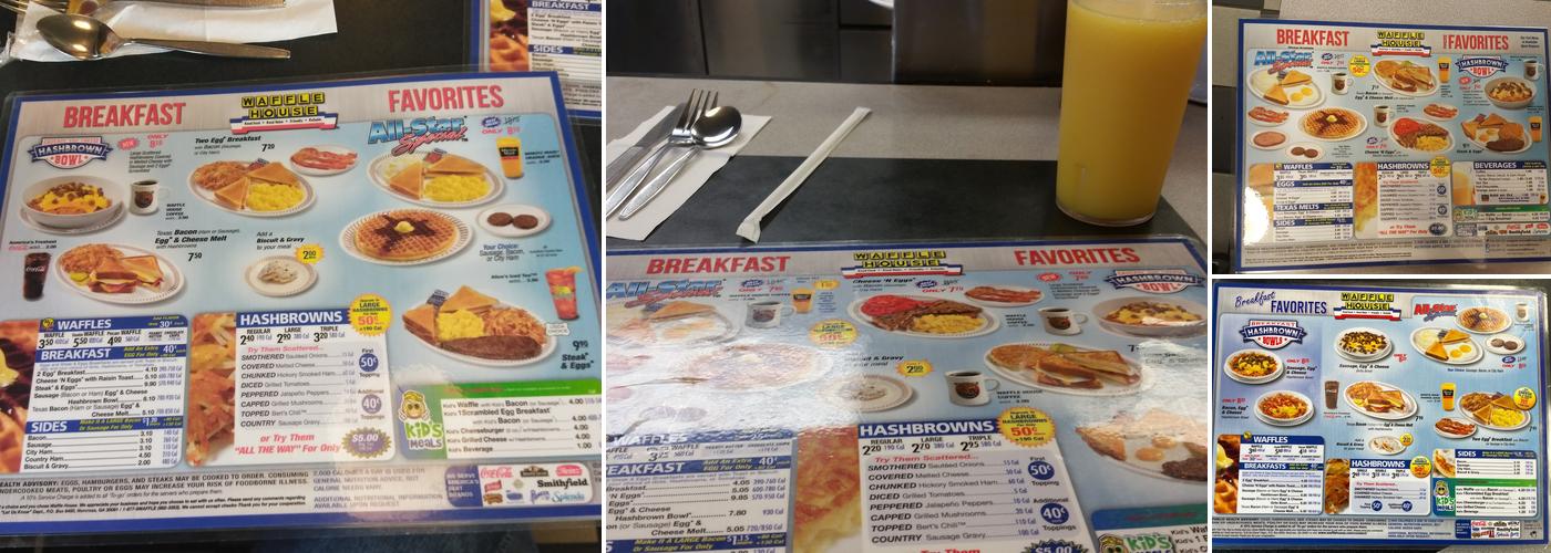 Waffle House Menu
