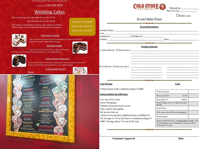 Cold Stone Creamery Menu