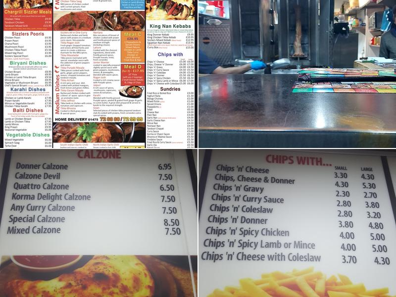 Sizzlers Menu