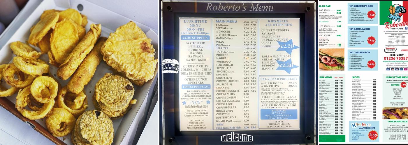 Roberto's Menu