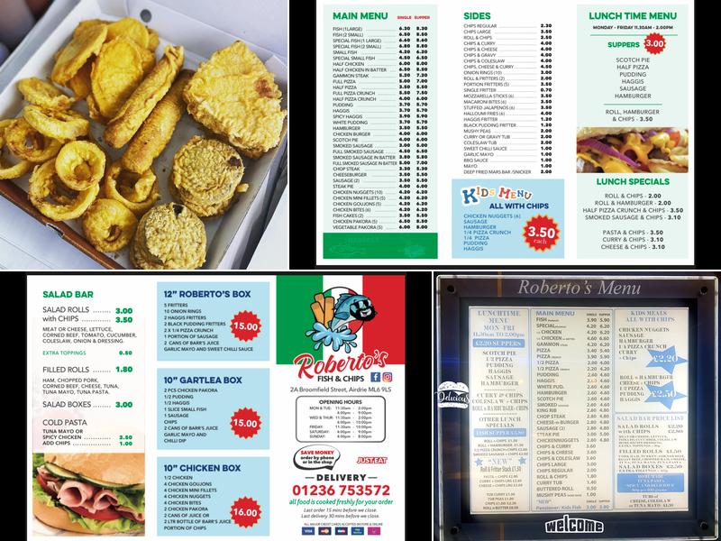 Roberto's Menu