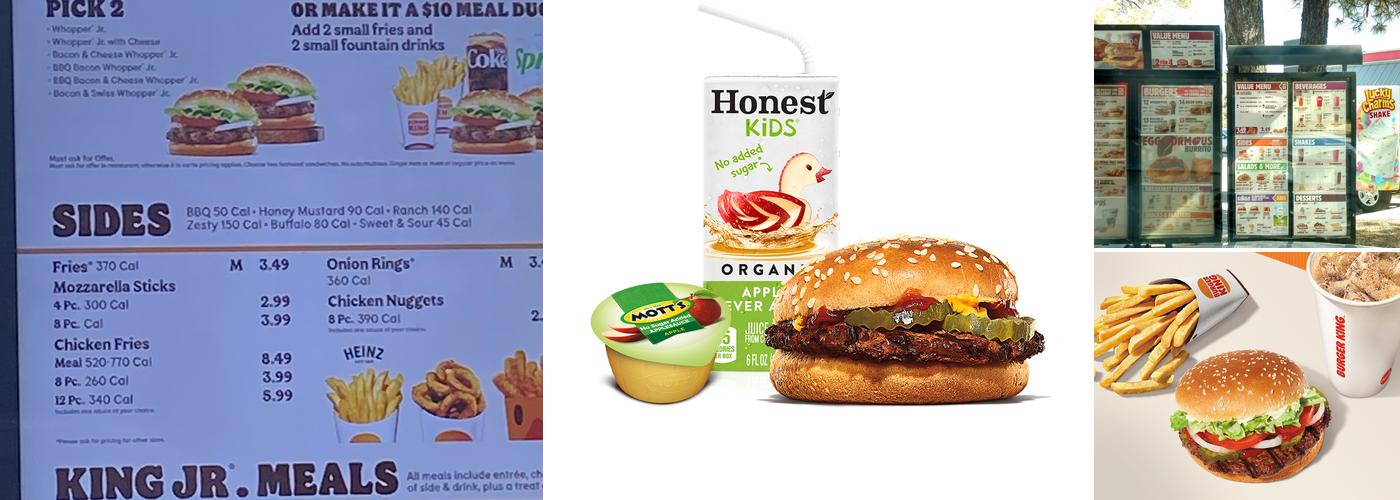 Burger King Menu