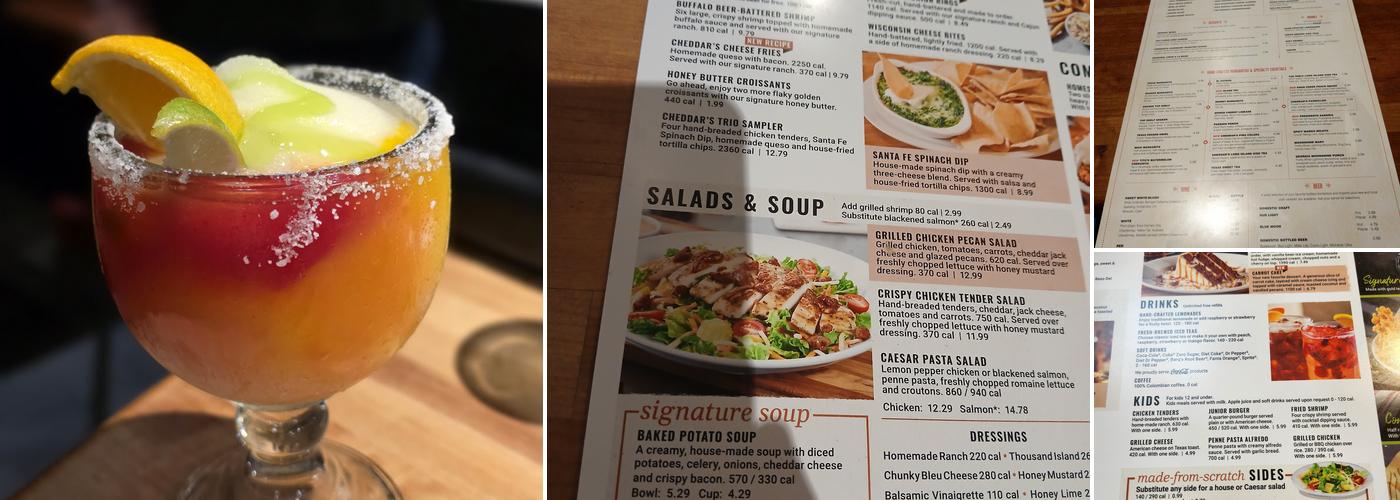 Cheddar's Scratch Kitchen Menu