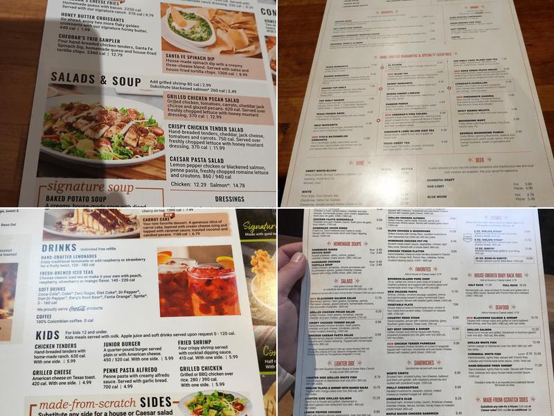 Cheddar's Scratch Kitchen Menu