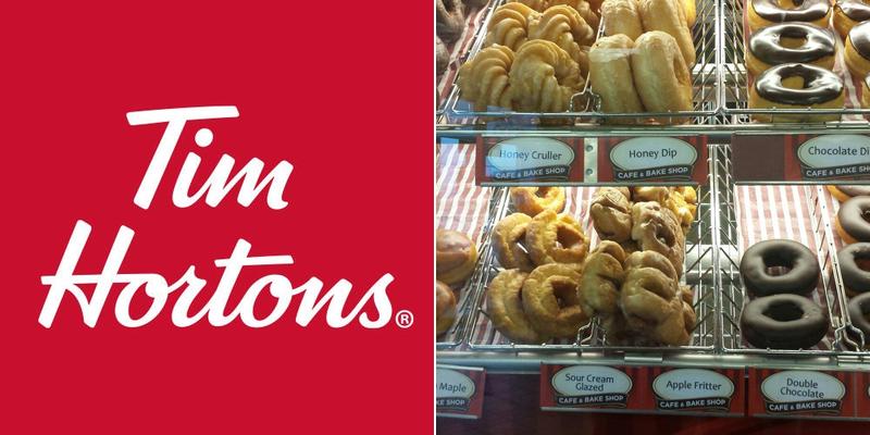 Tim Hortons Menu