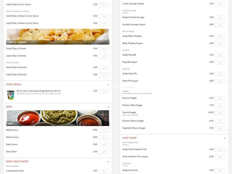 Singhs Tasty Villa Menu