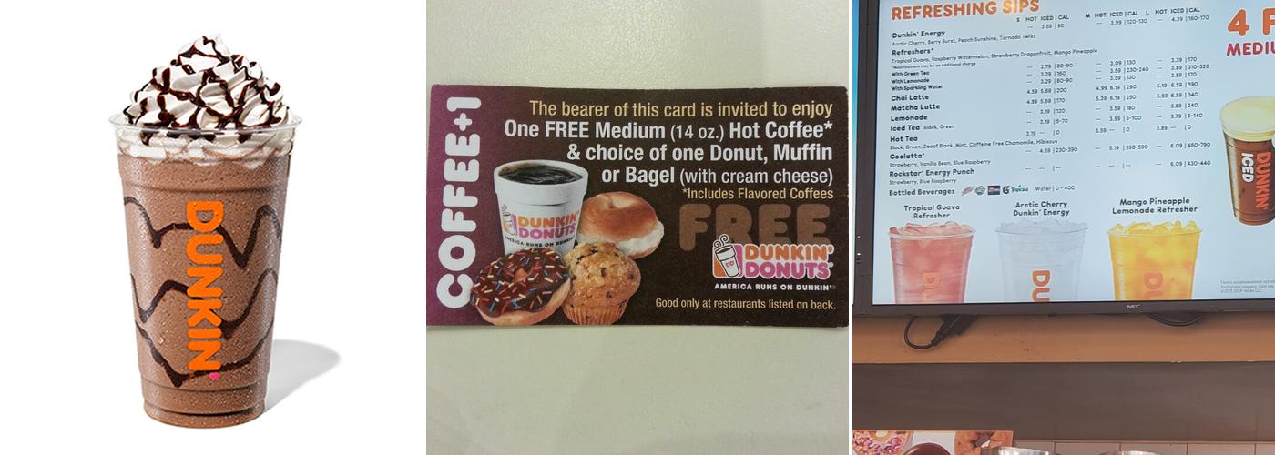 Dunkin' Menu