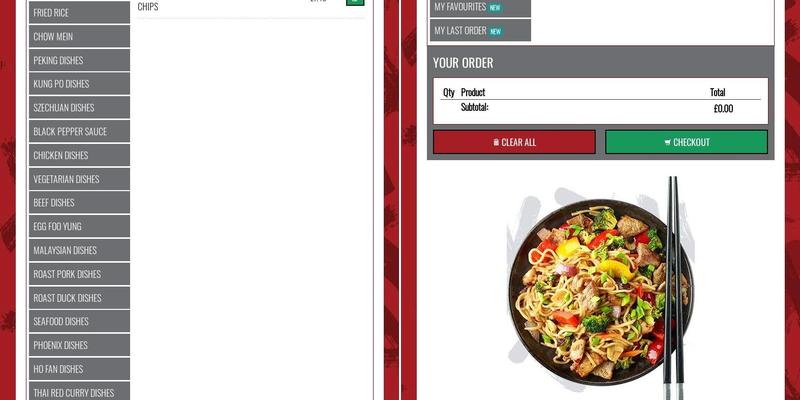 The Hot Wok Tollcross Menu