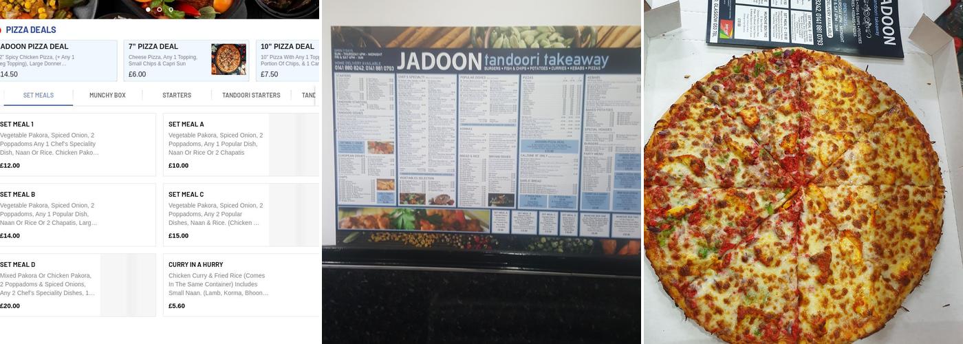 Jadoon Tandoori Menu