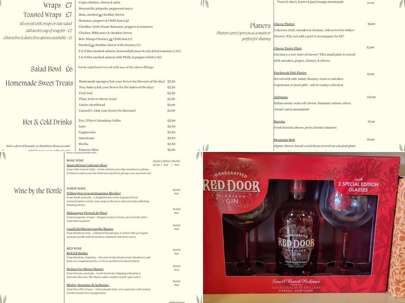 Smithies Delicatessen & Gin Emporium Menu