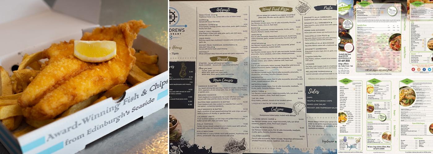 St Andrews Restaurant & Takeaway Menu