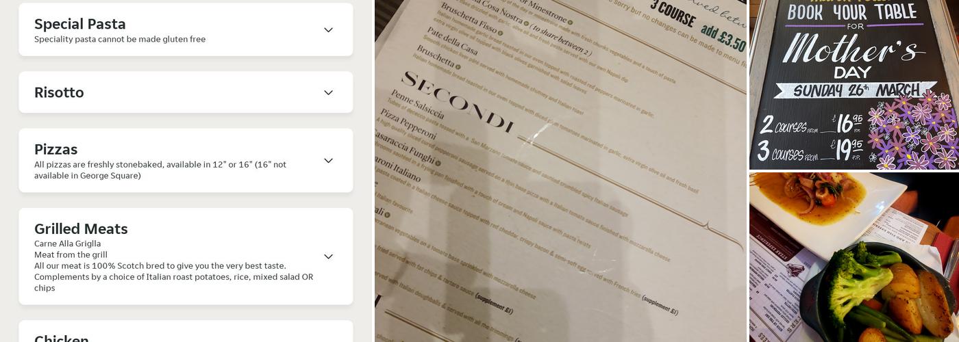 La Vita Bishopbriggs Menu