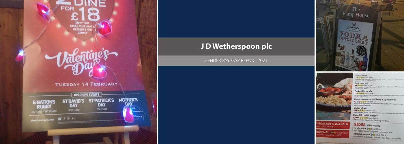 The Pump House - JD Wetherspoon Menu