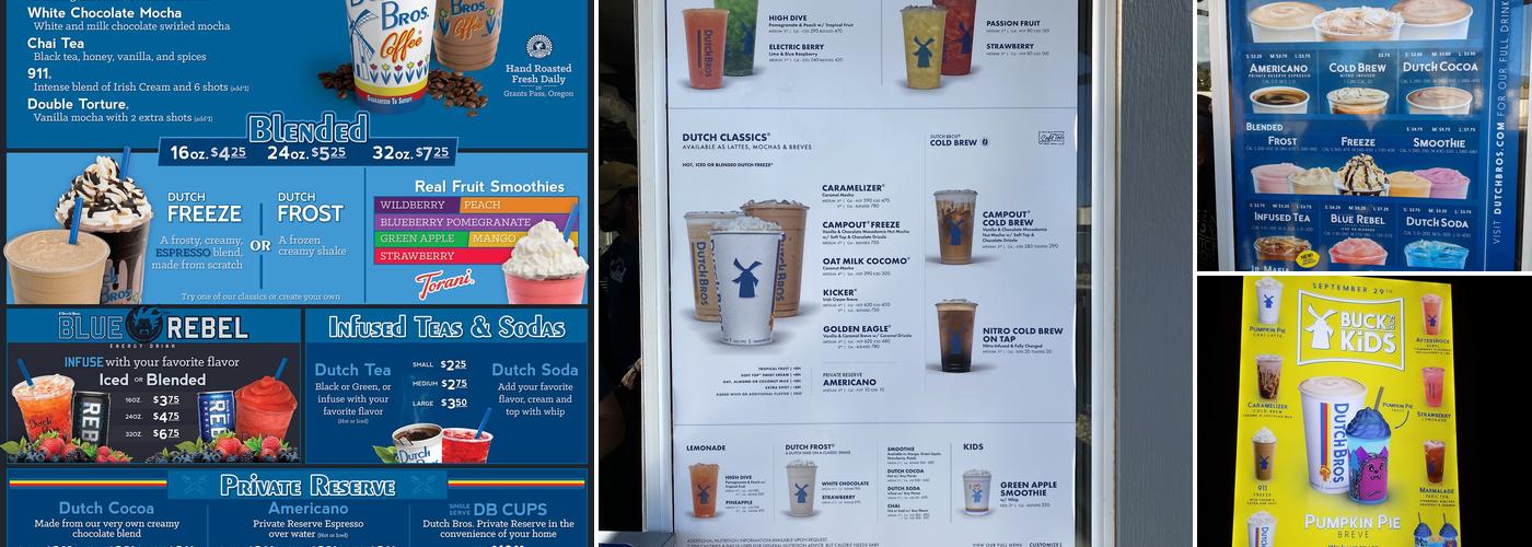 Dutch Bros Coffee Menu