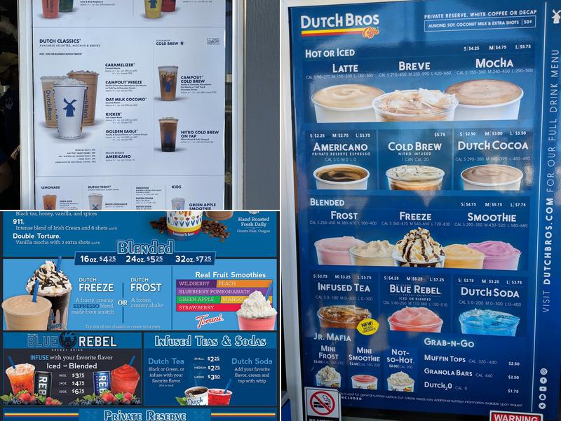 Dutch Bros Coffee Menu