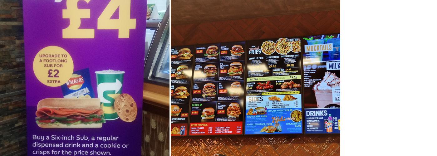 Subway (Acocks Green) Menu