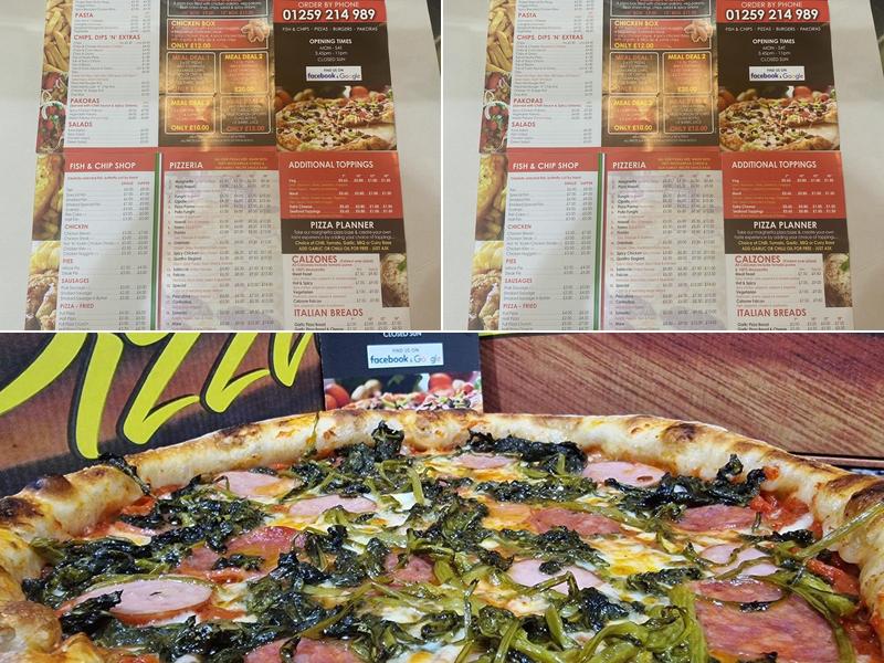 Falcon Fish & Chicken Bar Pizzeria Menu