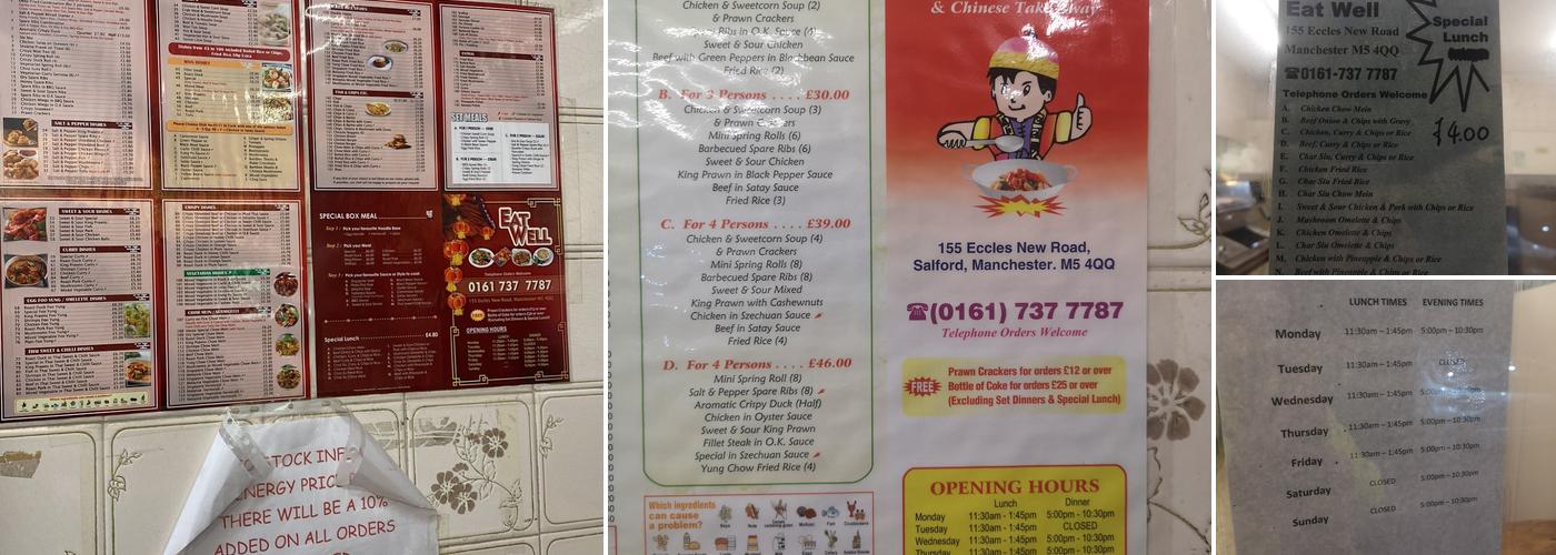 Eat Well Fish & Chips & Chinese Takeaway Menu