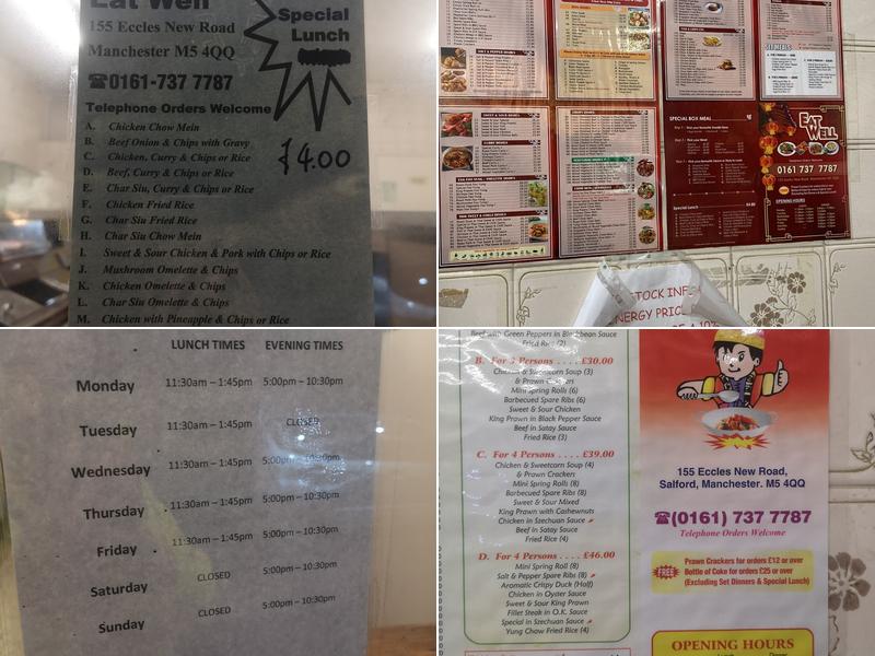 Eat Well Fish & Chips & Chinese Takeaway Menu