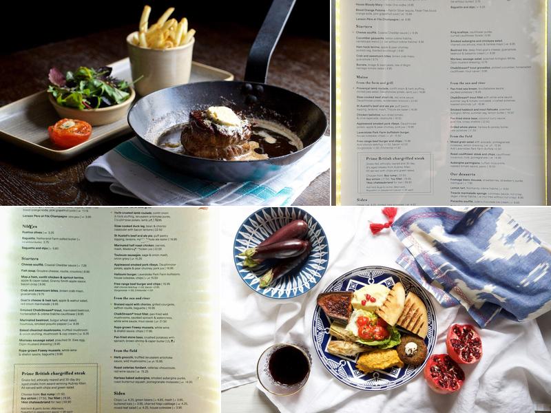 The Black Horse Menu