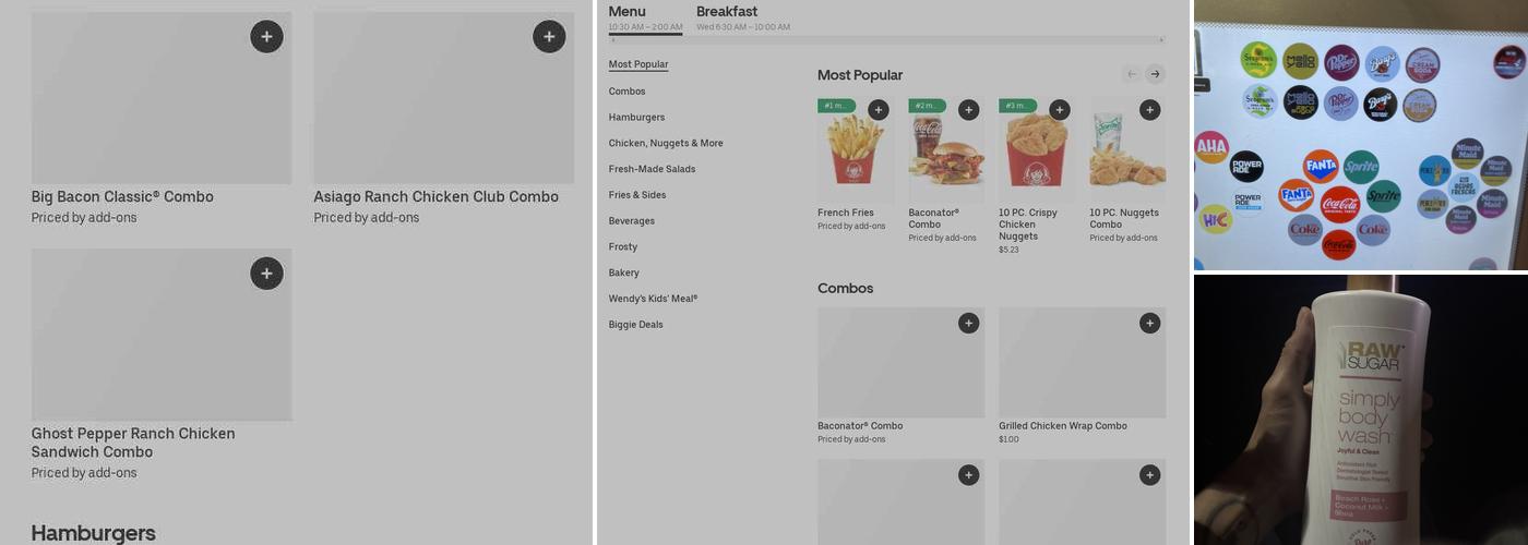 Wendy's Menu