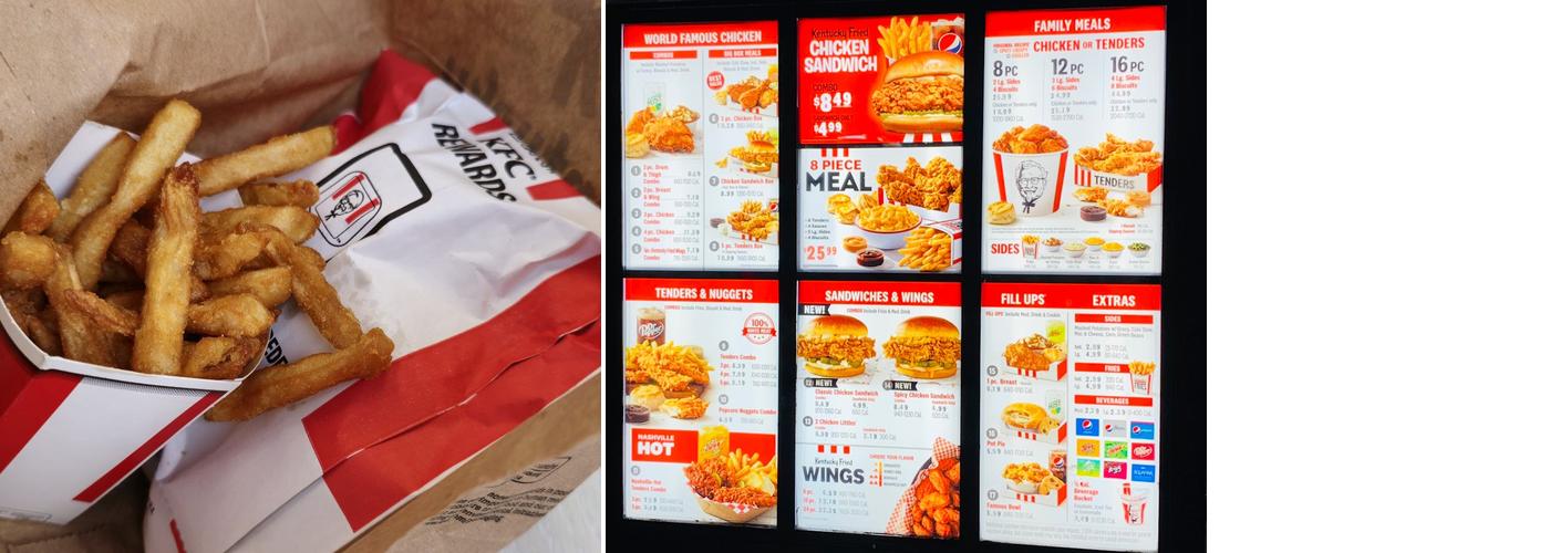KFC Menu