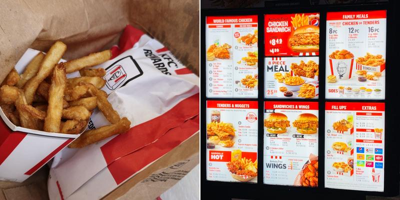 KFC Menu