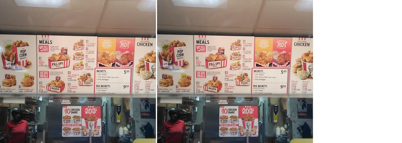 KFC Menu