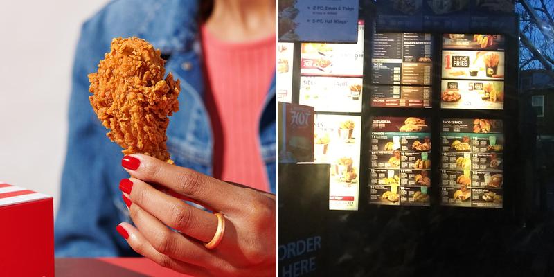 KFC Menu