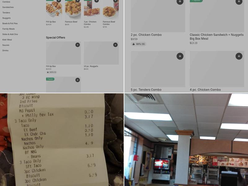 KFC Menu