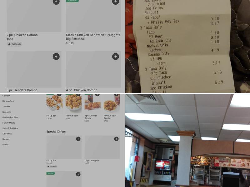KFC Menu