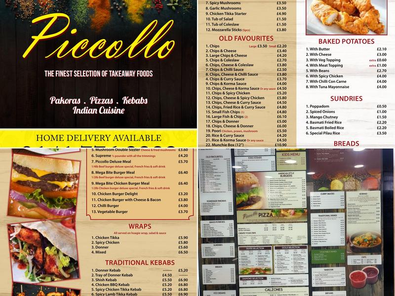 Piccollo Menu