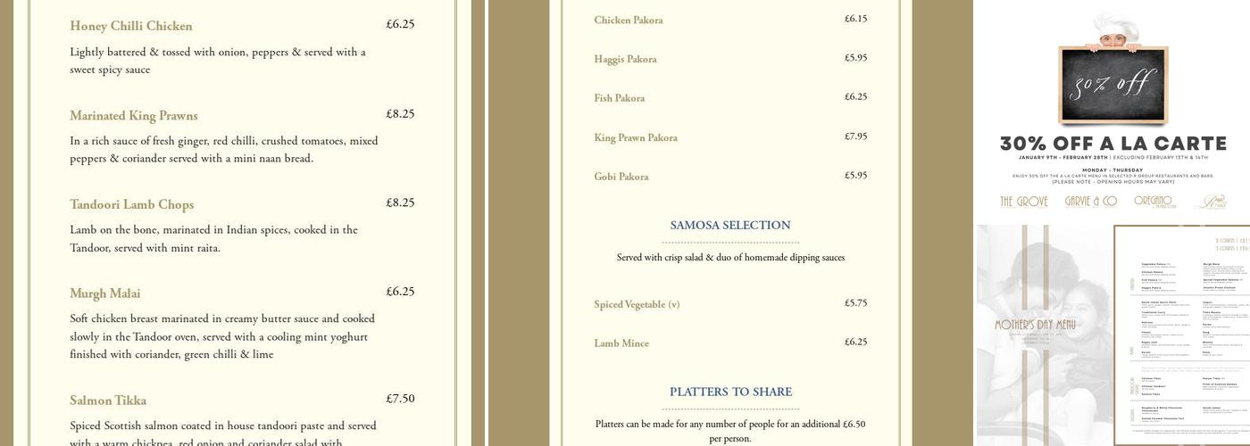 Rasoi Indian Restaurant & Delhi Express Menu