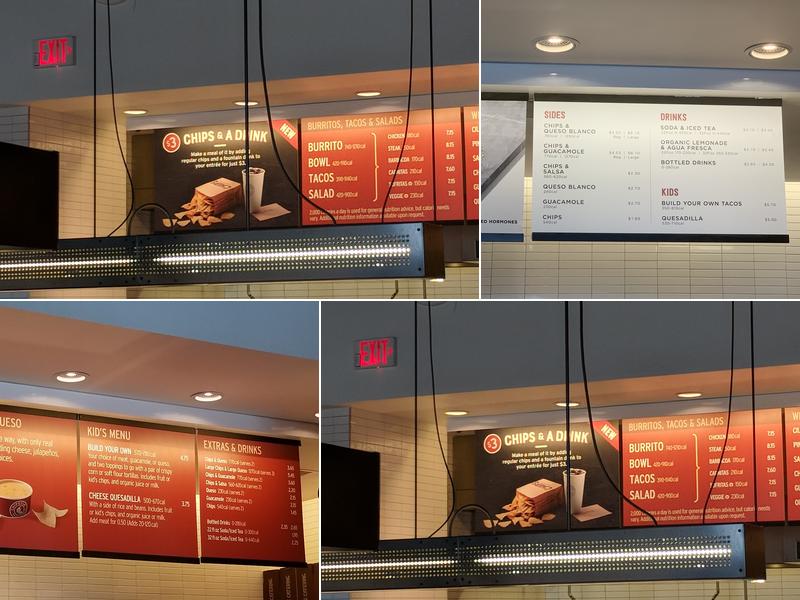 Chipotle Mexican Grill Menu