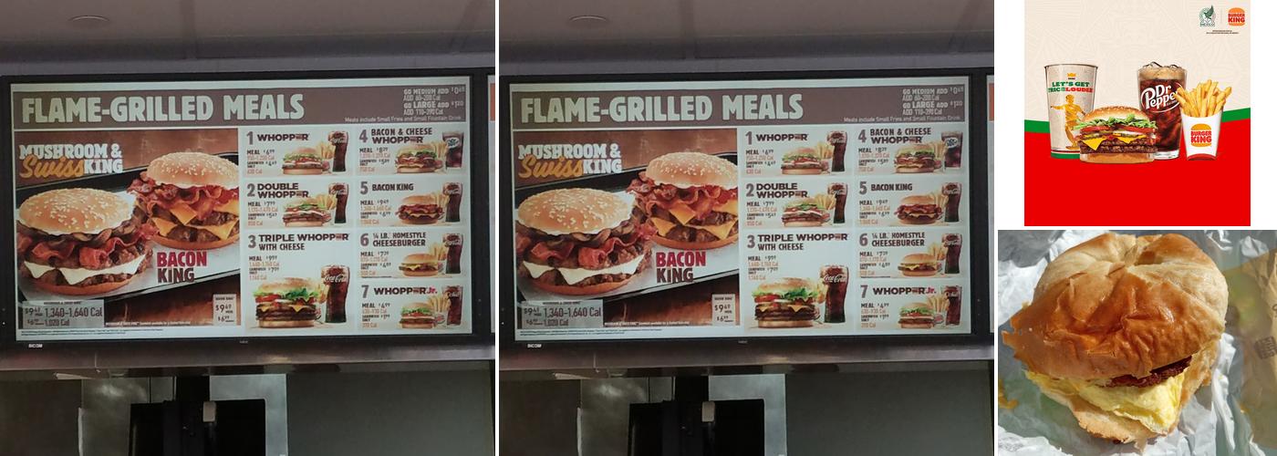 Burger King Menu