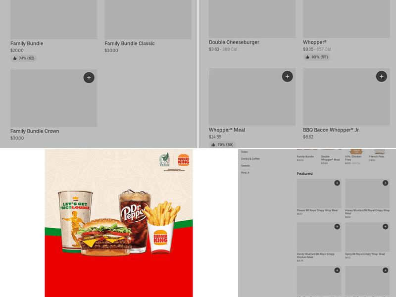 Burger King Menu