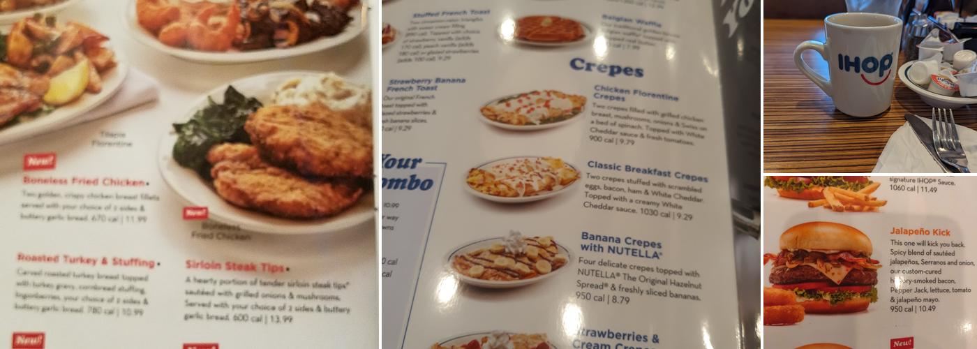 IHOP Menu