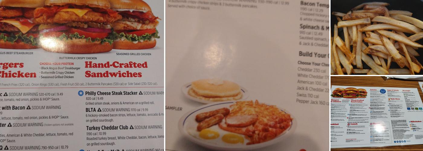 IHOP Menu