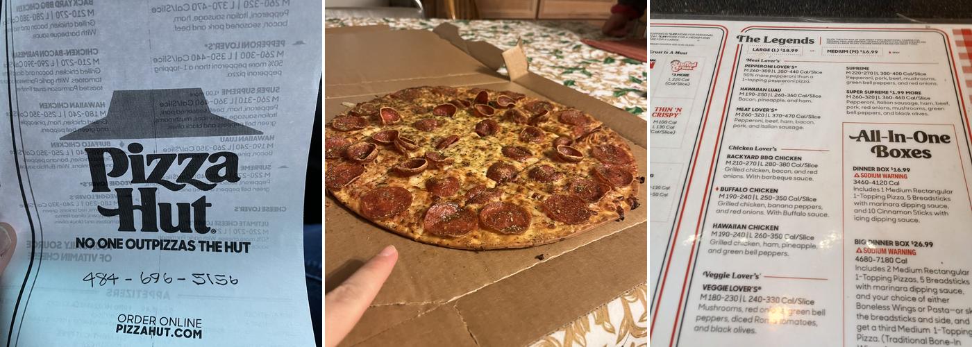 Pizza Hut Menu