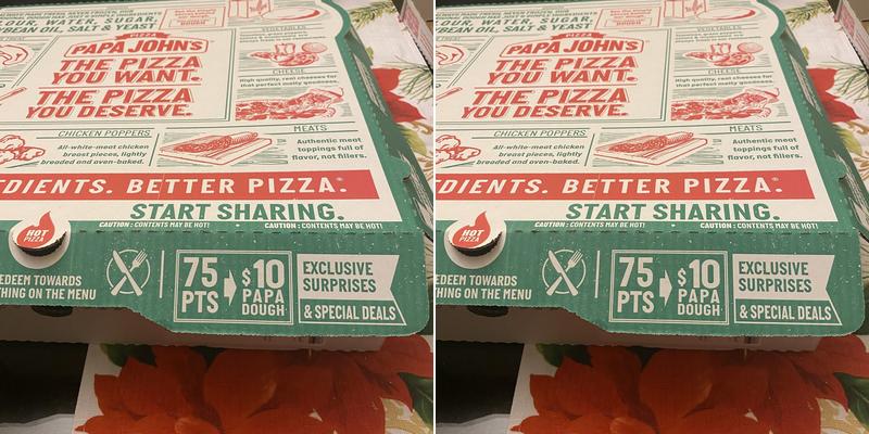 Papa Johns Pizza Menu