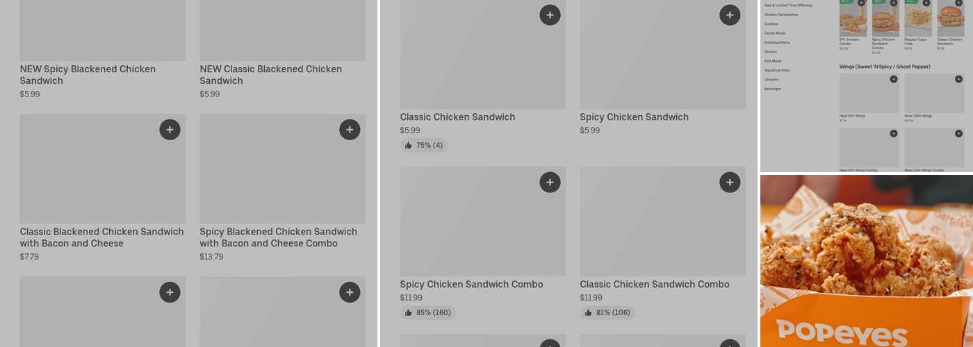 Popeyes Louisiana Kitchen Menu