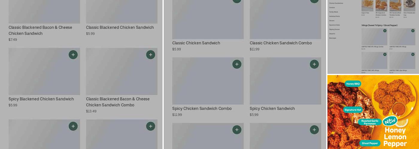 Popeyes Louisiana Kitchen Menu