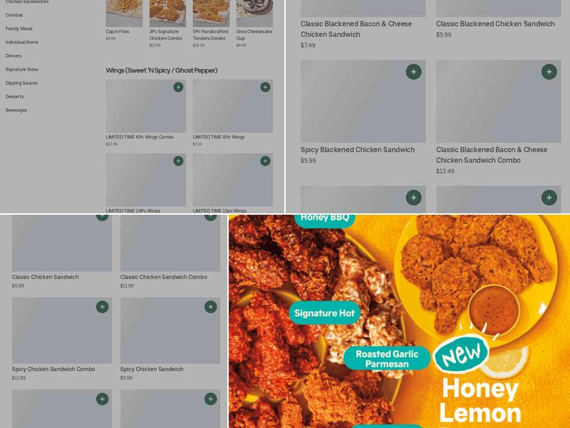 Popeyes Louisiana Kitchen Menu